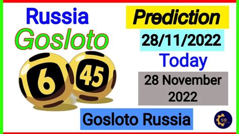 Russia Gosloto Morning Results: 30 November 2022.